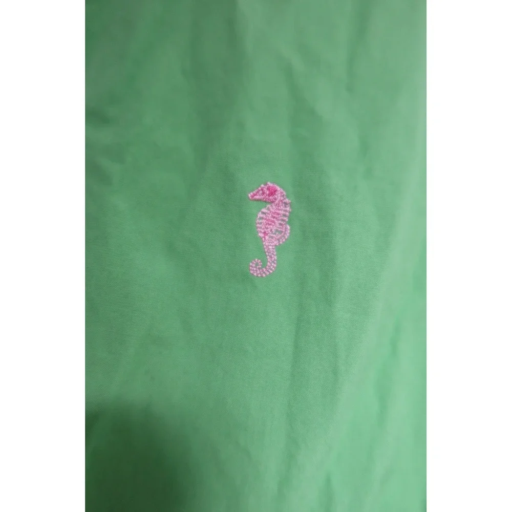 Tommy Hilfiger Unique Women's 8 Green Pink Seahorse Embroidered Capri Crop Golf - Picture 7 of 8